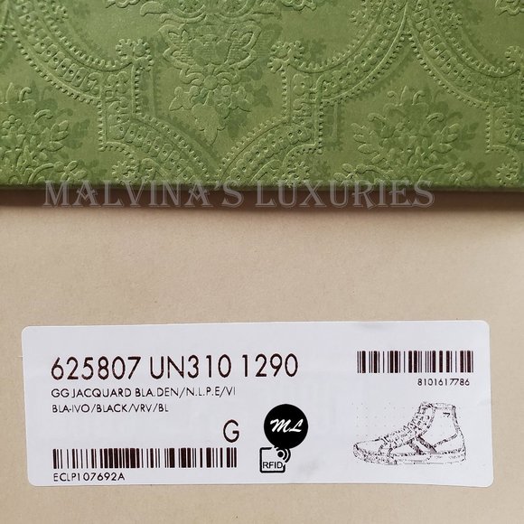 GUCCI MENS SNEAKERS TENNIS 1977 GG SUPREME CANVAS SHOES sz 10 10.5 US - Picture 14 of 16